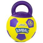 Игрушка для собак GIGWI JUMBALL "Мяч футбольный c ручкой", 26 см, жёлтый - фото 6518291