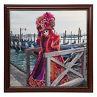 Картина велюр "Венецианский карнавал" 46х46 см