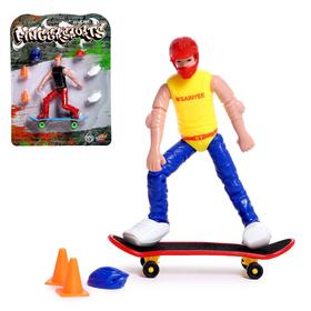 Finger Skateboard with Figurine №SL-05426 Mix