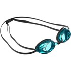 Очки для плавания Bradex, серия «Спорт», черные цвет линзы-голубой - фото 7042530