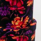 Набор круглых коробок 3 в 1 "Оранжевые цветы", 25,5 x 15 - 19 x 13,5 см 7128417