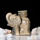 Аромалампа "Слоник", серая, керамика, 10 см - фото 1380665