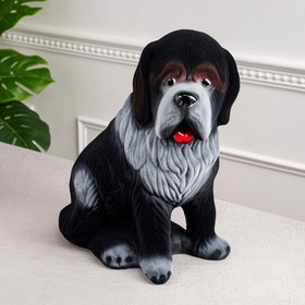 Копилка "Собака Бетховен", флок, чёрный цвет, 34 см