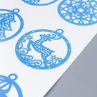 Декоративная наклейка "Подвески" белый фон 30х50 см - фото 800267480