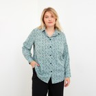 Рубашка женская MIST plus-size, р.52, зеленый - фото 3873130