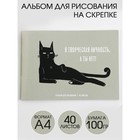 Альбом для рисования А4 на скрепках, 40 листов «Я творческая личность, а ты нет!»   (мелованный картон 200 гр бумага 100 гр) 6854499 - фото 6813276