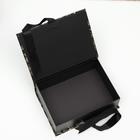 Набор коробок 3 в 1, "Черная шкатулка", 30.3 x 21.5 x 10.2 - 24.3 x 17.5 x 8.2 см 7150358