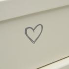 Набор коробок 3 в 1, "With love", бел. 32 x 23 x 15 - 26 x 18 x 11 см 7150372