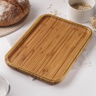 Блюдо для подачи Доляна «Цветение», 36×24 см, бамбук - фото 800456190