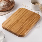 Блюдо для подачи Доляна «Цветение», 36×24 см, бамбук - фото 800456191