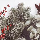 Новогоднее полотенце "Этель" Time for beautiful 40х73см, 100% хл, саржа 190 гр/м2 - фото 800325269