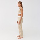 Брюки пижамные женские MINAKU: Home collection цвет бежевый, р-р 46 - фото 800328352