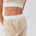 Брюки пижамные женские MINAKU: Home collection цвет бежевый, р-р 46 - фото 800328355