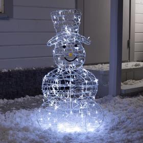 Фигура светодиодная "Снеговичок" 88х47 см, 100 LED, 31V, БЕЛЫЙ