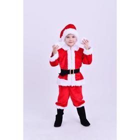 Карнавальный костюм «Санта Клаус», рубашка, брюки, ремень, колпак, размер 122-64