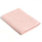 Набор для бани и ванной Этель «Вафля» полотенце 70*140 см+чалма 21*25 см, цв.розовый - фото 800330590