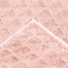 Набор для бани и ванной Этель «Вафля» полотенце 70*140 см+чалма 21*25 см, цв.розовый - фото 800330582