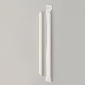 Трубочки для коктейля, диаметр 1,2 см, бумажные, в индивидуальной упаковке