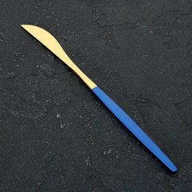 {{photo.Alt || photo.Description || 'Нож столовый Magistro «Блинк», 22 см, цвет золото, синяя ручка, на подвесе'}}