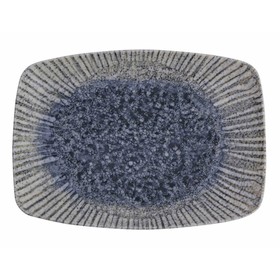 Блюдо прямоугольное Iris Blue, 32×23 см