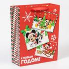 Пакет ламинат вертикальный "С новым годом!", Микки Маус , 31х40х11,5 7003235