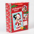 Пакет ламинат вертикальный "Новогодняя почта", Микки Маус, 31х40х11,5 7003242