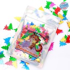 Праздничное конфетти «Приношу счастье» тигр, цветные ёлочки 14 г