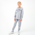 Толстовка для мальчика, цвет светло-серый/надпись, рост 158 см в наличии - фото 107392460 Толстовка для мальчика, цвет светло-серый/надпись, рост 158 см в наличии - фото 107392460