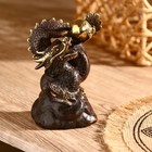 Сувенир "Дракон с жемчужиной" бронза 11 см - фото 3948692
