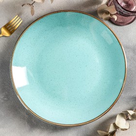 TURQUOISE plate, d = 28 cm, turquoise color