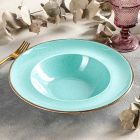 Тарелка для пасты Turquoise, d=25 см, 500 мл, цвет бирюзовый
