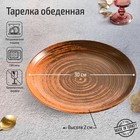 Тарелка подстановочная Lykke brown, d=30 см, цвет коричневый 7182837 - фото 6792152