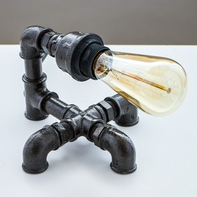 Лампа настольная Скорпион 1х60Вт Е27 коричневый