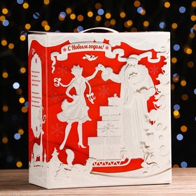 Новогодний подарочный набор «Коробка большая подарочная «Резная», 1500 г
