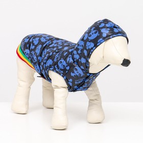 Курточка для собак "Пятнашки", размер 1 (ДС 17, ОШ 20, ОГ 27 см), синяя