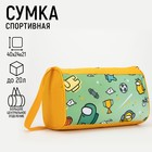 Сумка спортивная «Спорт», 40х24х21, отд на молнии, 2 н/кармана, жёлтый - фото 800361692