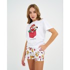 Пижама женская новогодняя  (футболка и шорты) KAFTAN "Тигры" р.52-54 - фото 800458627