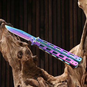 Нож-бабочка "Бангкок" сталь - 420, рукоять - сталь, 21 см