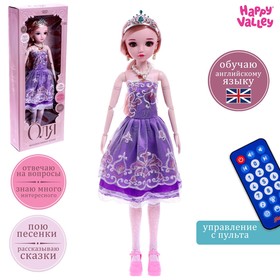 Кукла интерактивная шарнирная «Оля» в платье, с пультом в Донецке