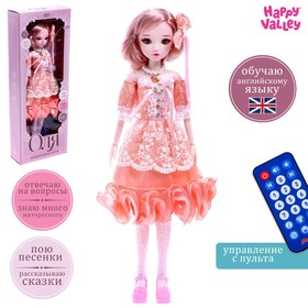 HAPPY VALLEY Кукла интерактивная шарнирная "Оля" в платье, с пультом SL-05343E в Донецке