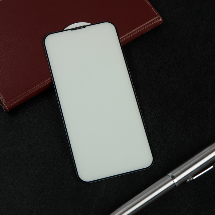 фото Защитное стекло red line для iphone 13 mini, full glue, защита динамика, черное