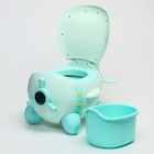 Горшок детский «Вертолет», цвет зеленый - фото 800365731