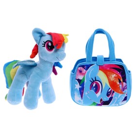 Мягкая игрушка «Пони Радуга» в сумочке, My Little Pony, 25 см
