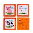 Набор кубиков обучающий "Домашние животные" (4кубика, 3 двусторонние карточки, развивающее методическое пособие) - фото 107702121