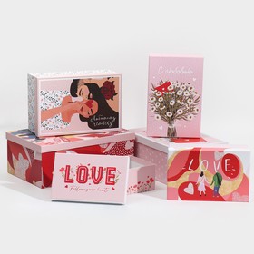 {{photo.Alt || photo.Description || 'Набор подарочных коробок 6 в 1 «Love», 20 х 12.5 х 7.5 ‒ 32.5 х 20 х 12.5 см'}}