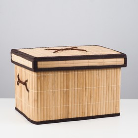 Короб складной для хранения, 36х26х23 см, бамбук