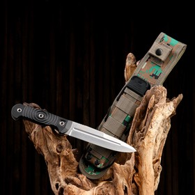 Нож охотничий "Легион" с ножнами, сталь - AUS8, рукоять - G10