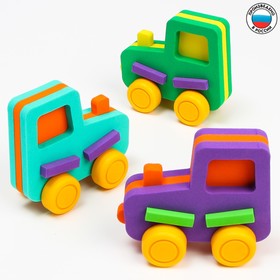 Игрушка для игры в ванне «Трактор» с колесами, цвет МИКС