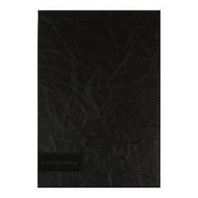Ежедневник недатированный А5+, 160 листов "Линкольн", твёрдая обложка, блинтовое тиснение, аппликация из искусственной кожи, тонированный блок 70 г/м2, чёрный