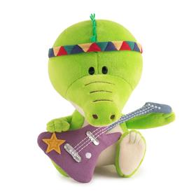 Мягкая игрушка «Крокодильчик Кики с гитарой», 15 см